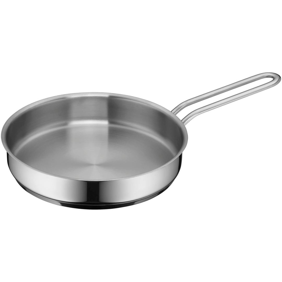 WMF Mini Bratpfanne klein 18 cm, Cromargan Edelstahl Pfanne poliert, unbeschichtet, Induktion, stape
