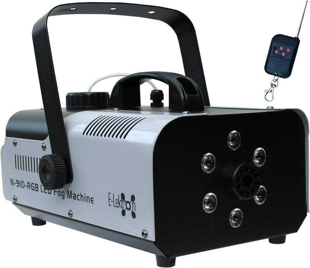 E-Lektron N-910-RGB Nebelmaschine 900W mit LED-Beleuchtung und Funk-Fernbedienung