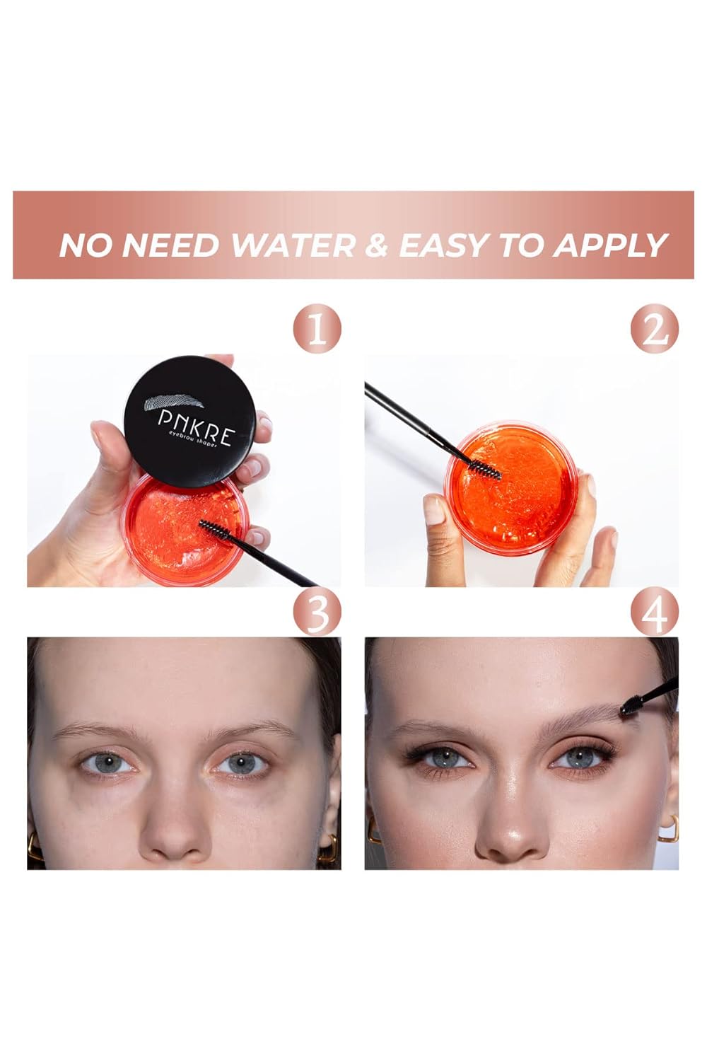 Eyebrow Wax Shaping Soap Extra haltbares, langlebiges Shaper Gel, Styling Pomade Makeup Balm für vol