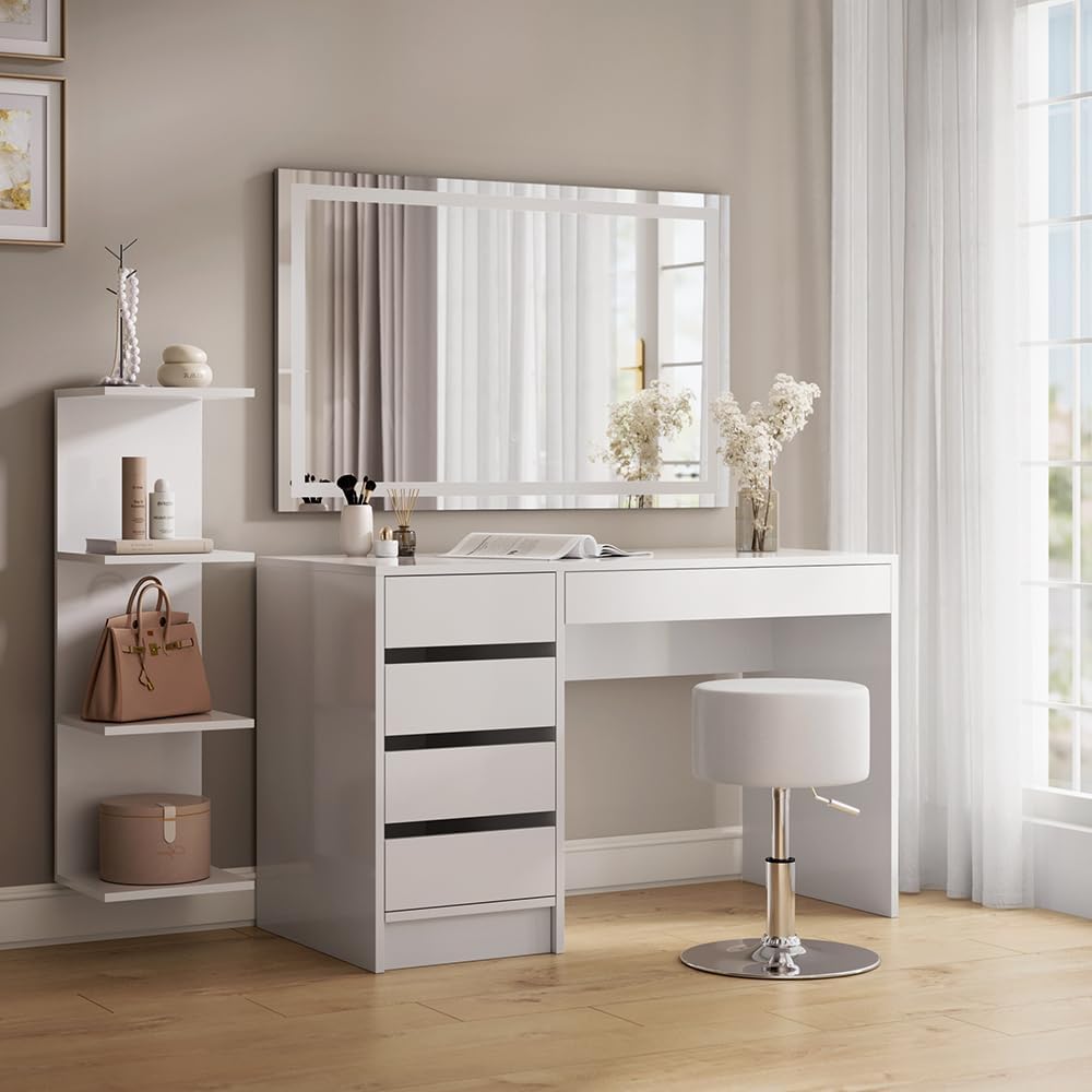 Vicco Wandregal Paolo, Weiss, 30 x 95 cm Weiss 95 cm, Einzel, Weiss 95 cm, Einzel