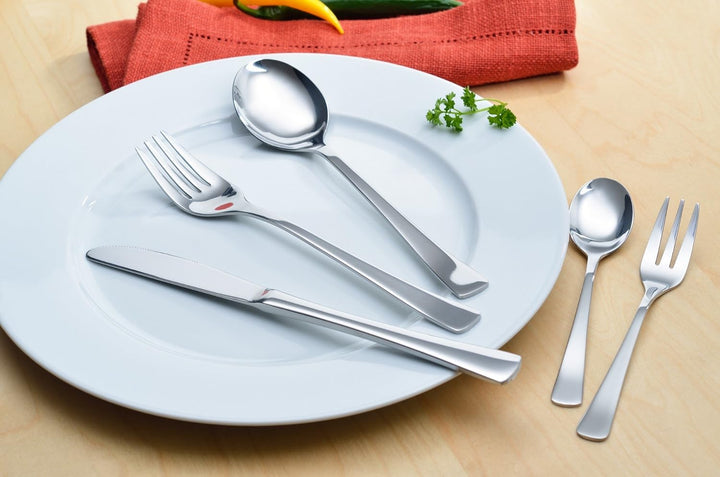GRÄWE Besteckset für 6 Personen aus Edelstahl, Tafelbesteck Set 24-teilig, nickelfrei, rostfrei, han