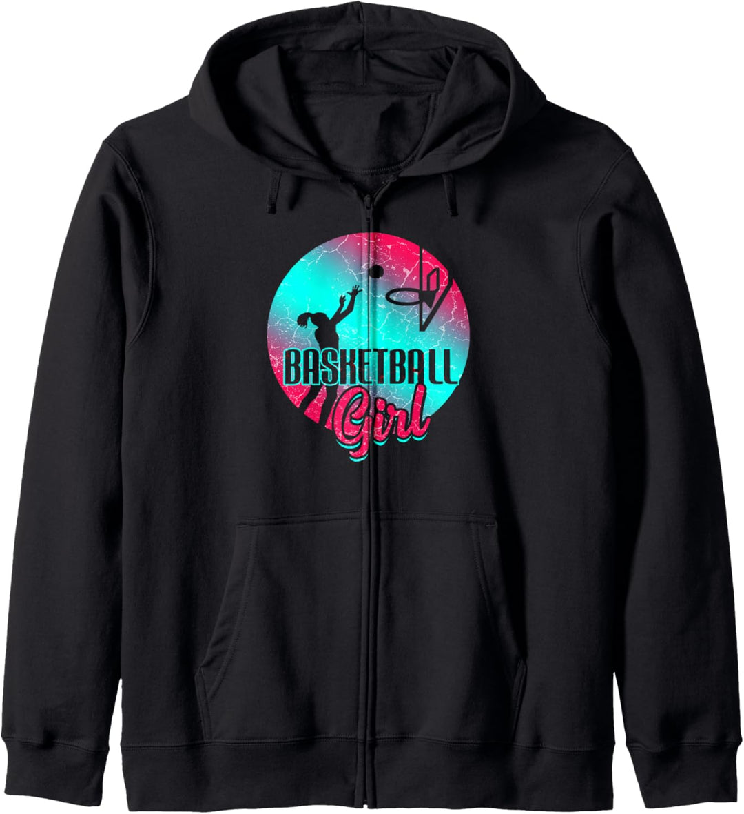 Schulsport Basketballspieler Basketball Mädchen Kapuzenjacke