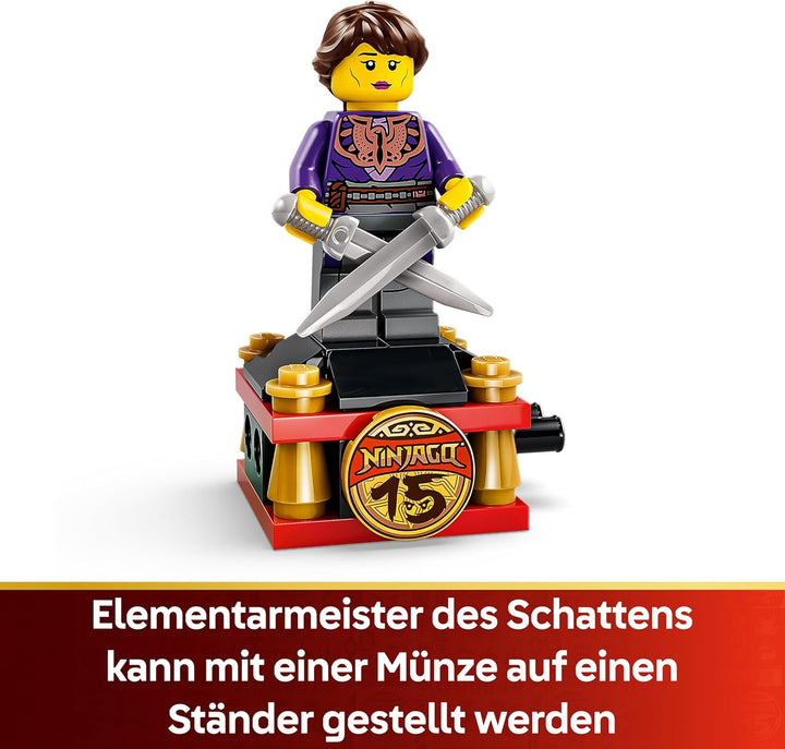 LEGO NINJAGO 15-jähriges Jubiläum: X-1 Ninja Supercar - Rennwagen Modellbau mit Motorrad und 3 Minif