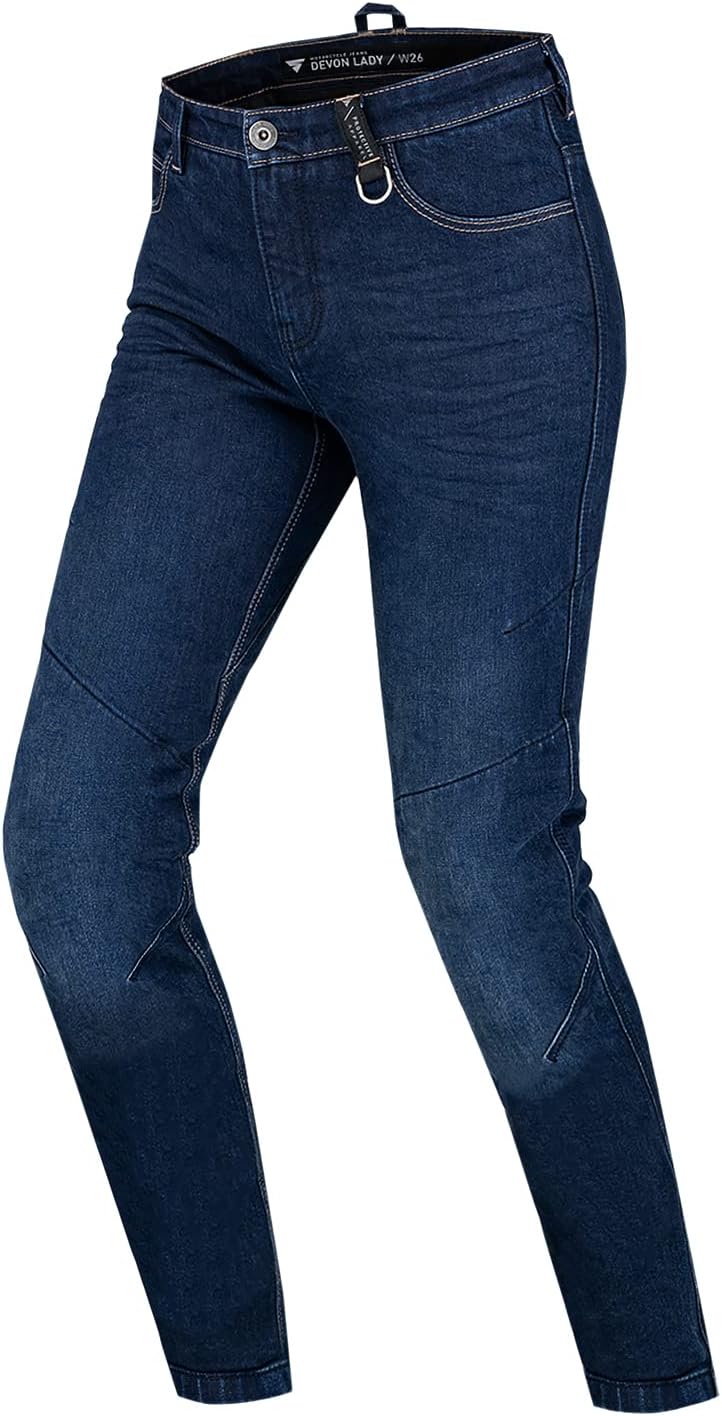 SHIMA DEVON Motorradjeans - Belüftete Elastische Slim Fit Biker Motorradhose mit FiberQL-Verstärkung