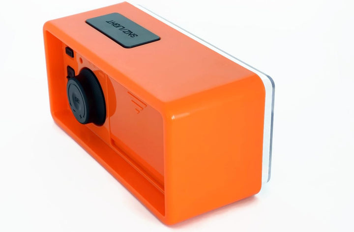 Atlanta Digitalwecker LCD Funkwecker Snooze Licht Retro Design Orange Lautlos Ohne Ticken - 1881-12,