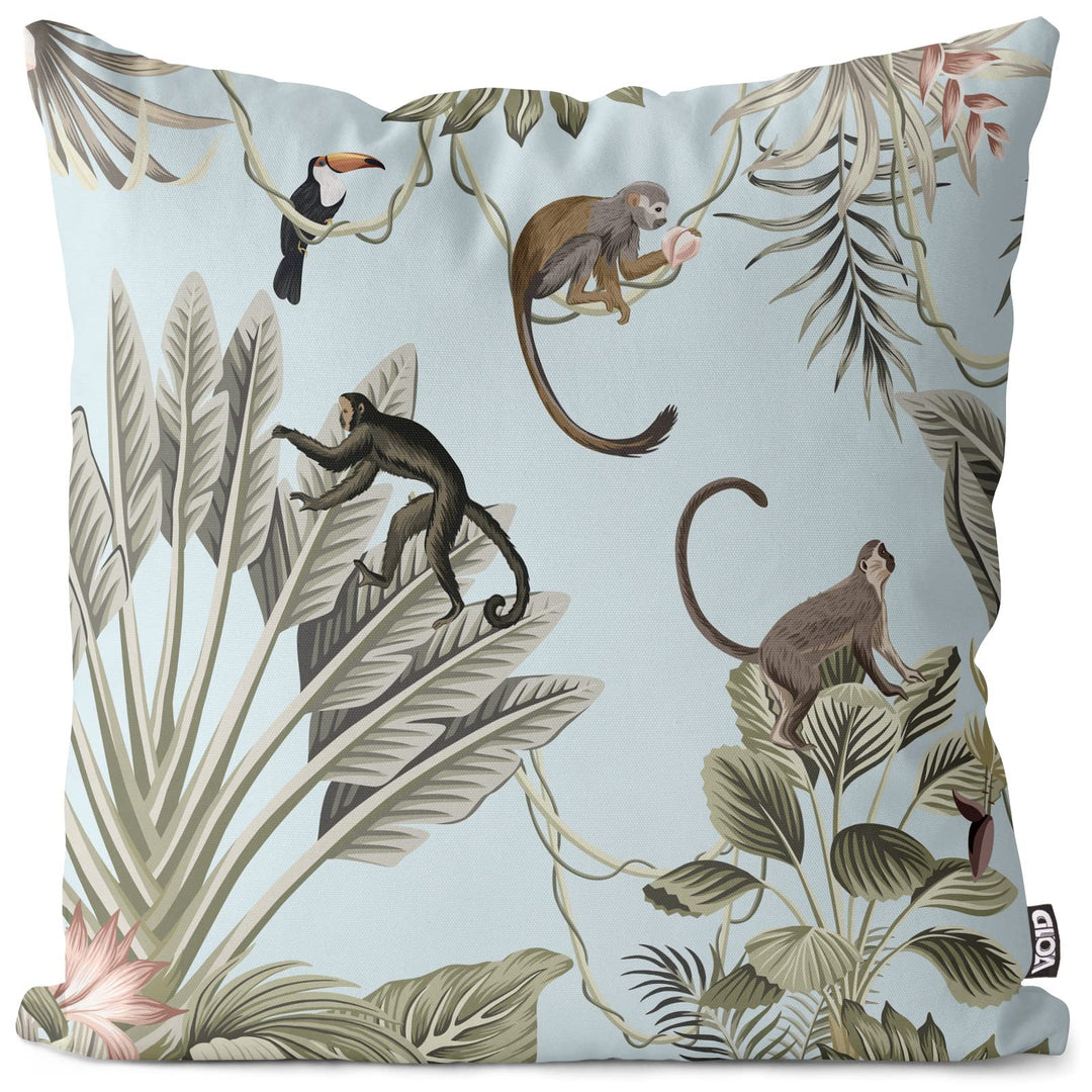 VOID Dschungel Affen Flamingo Kissenbezug Kissenhülle Sofakissen Kissen Deko Outdoor-Kissen Dekokiss