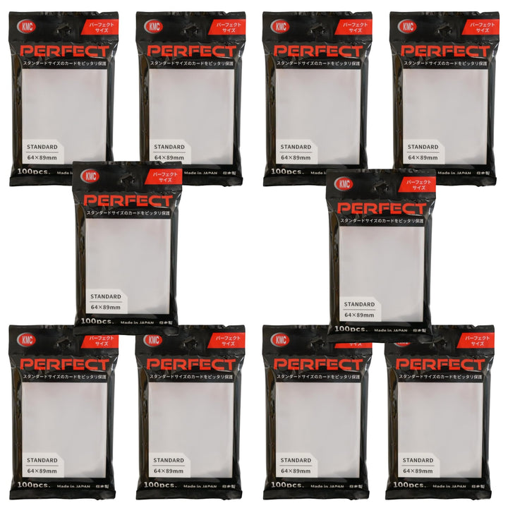 KMC 100 Karte Barriere Perfekte Grösse (10 Packungen/Gesamt 1000) 10-pack, 10-pack