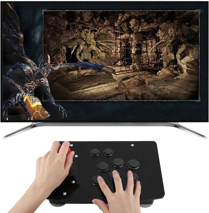 Arcade Fight Stick Joystick,USB Arcade Controller Joystick Konsole,Fighting Stick mit 8 Tasten, Arca