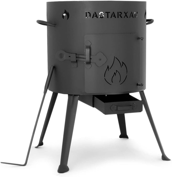 Ø36cm Uchag 2mm stahl Utschak Utschag Feldküche 10L Kazan Kasan (flacher boden) Feuerstelle Campingo