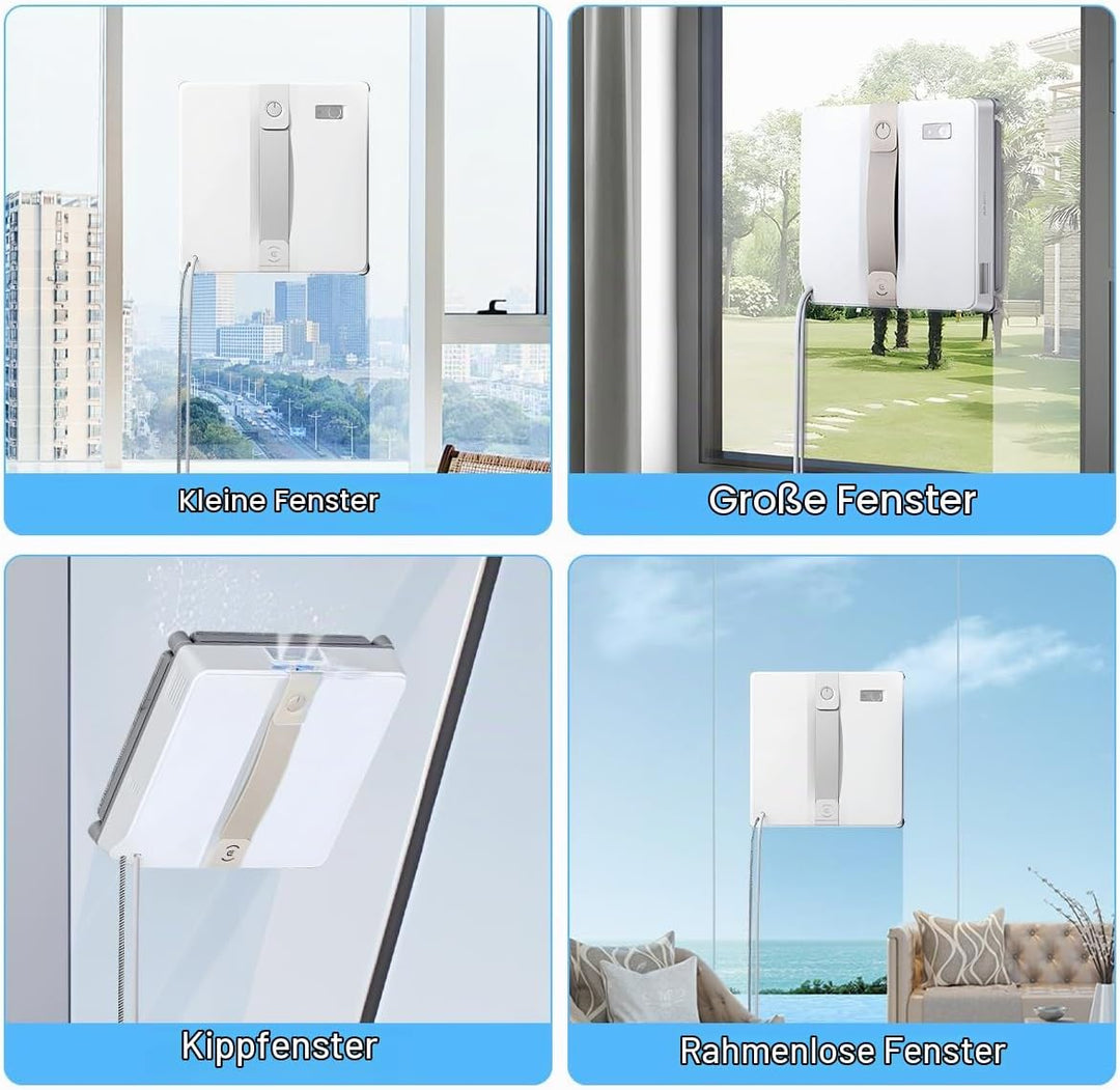10 Stück für Ecovacs Winbot Mini Ersatzteile Wischtücher Reinigungstuch Set, für Ecovacs Winbot Fens