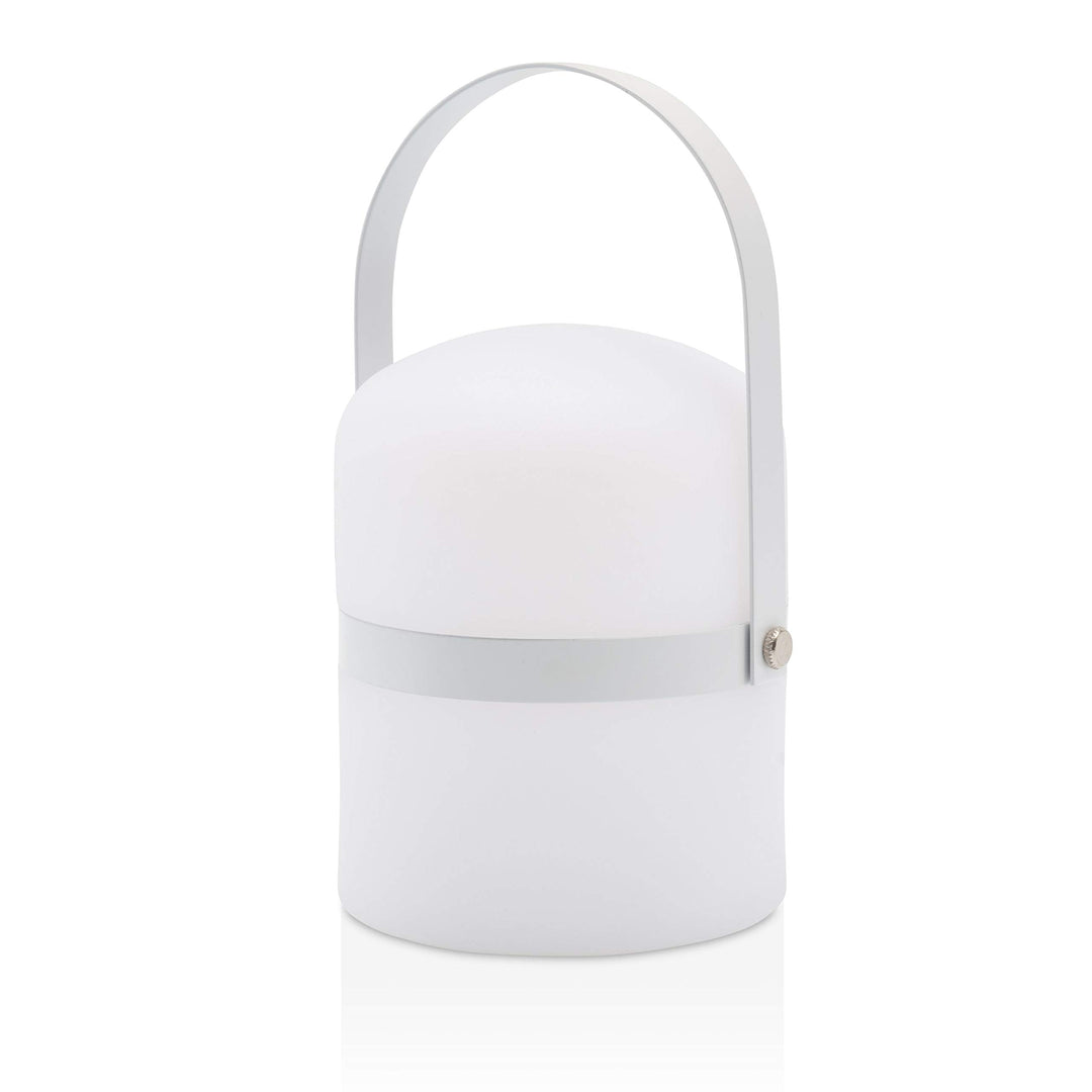 LUUK LIFESTYLE Moderne LED Laterne für Indoor und Outdoor, Deko Tischleuchte, kabellos und mobil mit