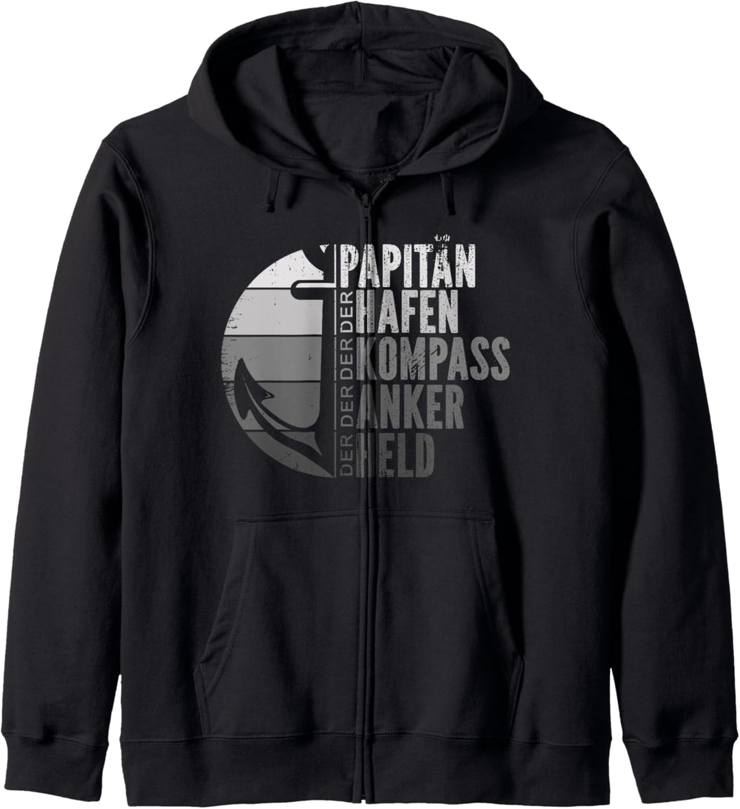 Papitän Papa Kapitän Vatertag Captain Anker Segler Schiffer Kapuzenjacke