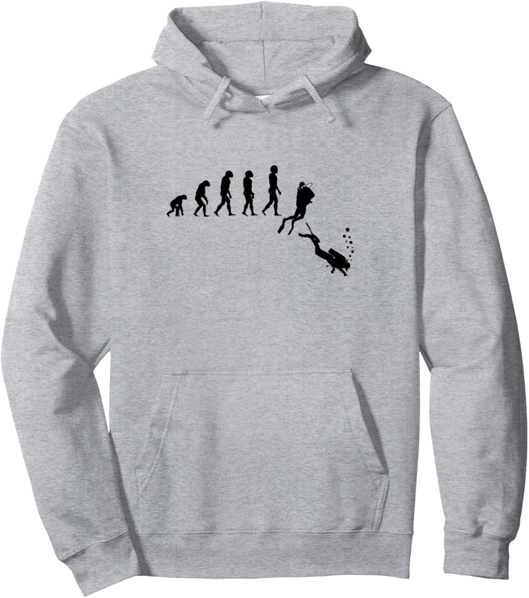 Diving Evolution Scuba Diving Unterwasser Taucher Apnoe Diving Pullover Hoodie