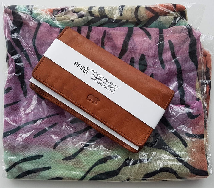 Bear Design Damen Geldbörse, Portemonnaie CL9918 gewaschenes Leder Vintage Look (16/9/3 cm) Blau, Bl