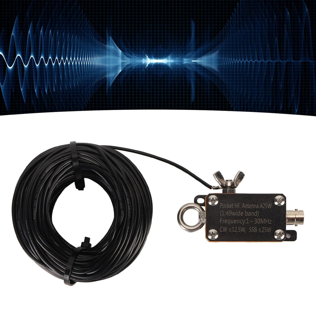 Tragbare 1-30MHz Kurzwellen-Endfeed-Antenne, 1:49 Balun