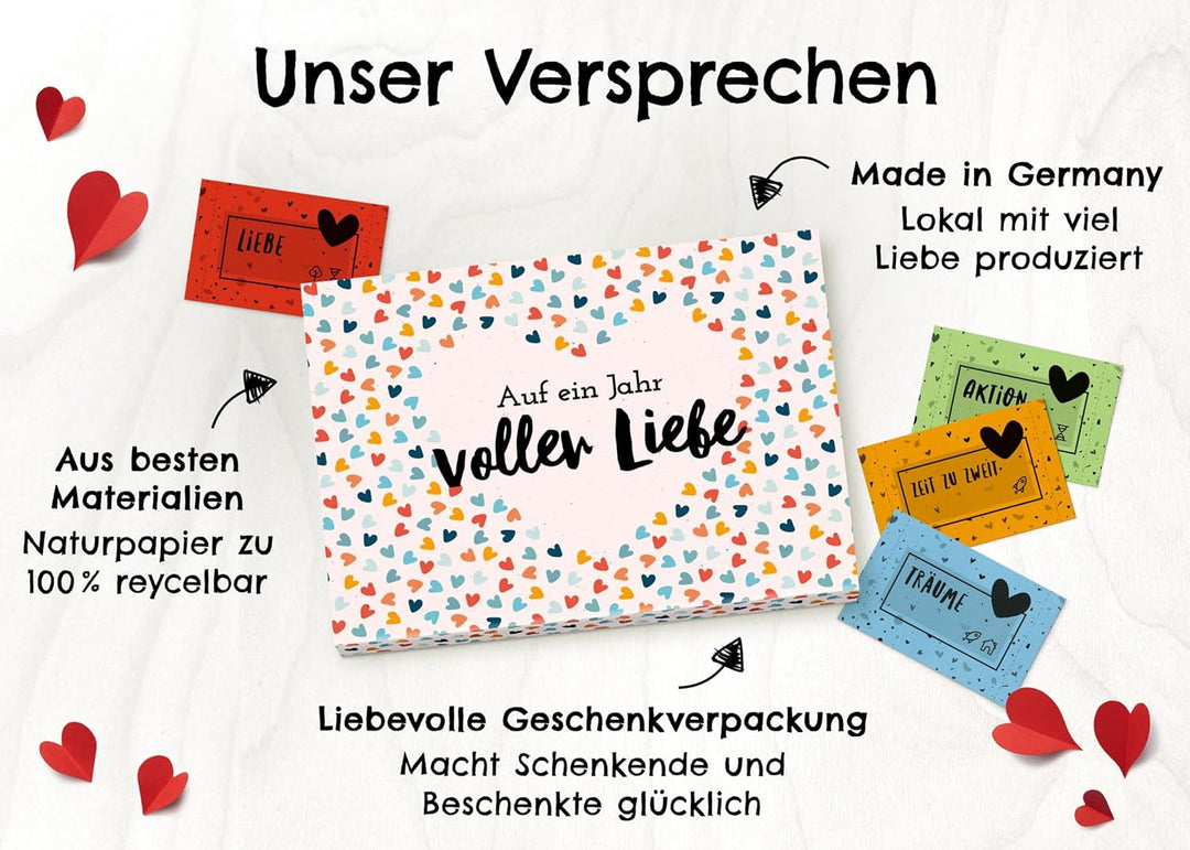 Geschenk für Paare - Ideen für unvergessliche Paarzeit - Jahrestag Geschenk für Ihn und für Sie - Üb