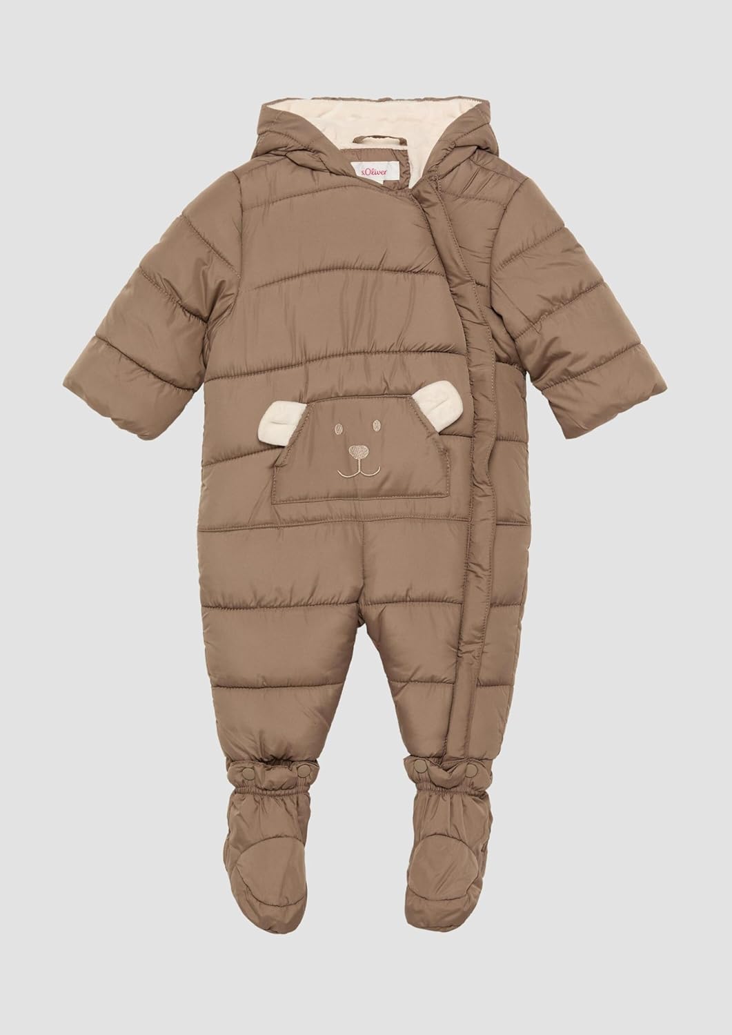 s.Oliver Junior Jungen 2149786 Schneeanzug mit Kapuze 92 Braun 8612, 92 Braun 8612