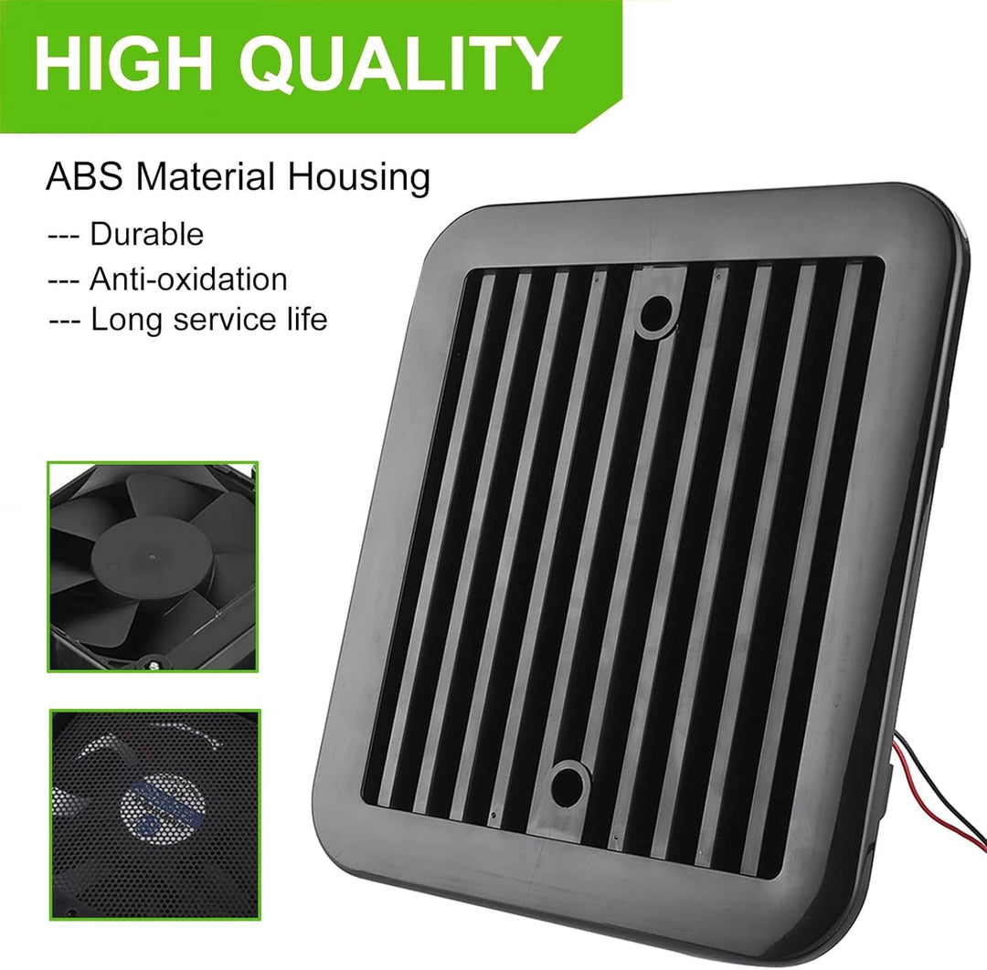 AUTOXBERT Lüftungsventilator für Wohnwagen, 2,4W 12V Lüftungsventilator geräuscharmes Lüftungsgebläs