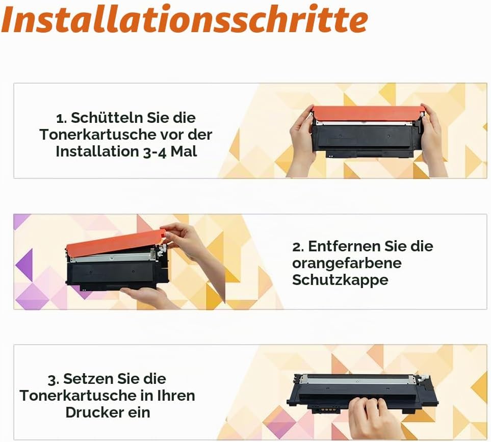 5er-Pack Kompatibel CLT-P404C P404C CLT-K404S Multipack Schwarz Toner für Samsung C480W Xpress SL C4