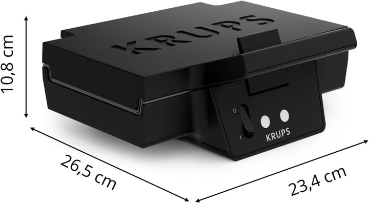 Krups FDK Iconic Sandwichmaker, 850 W, keramikbeschichtete Antihaft-Platten, ikonisches Design, vert