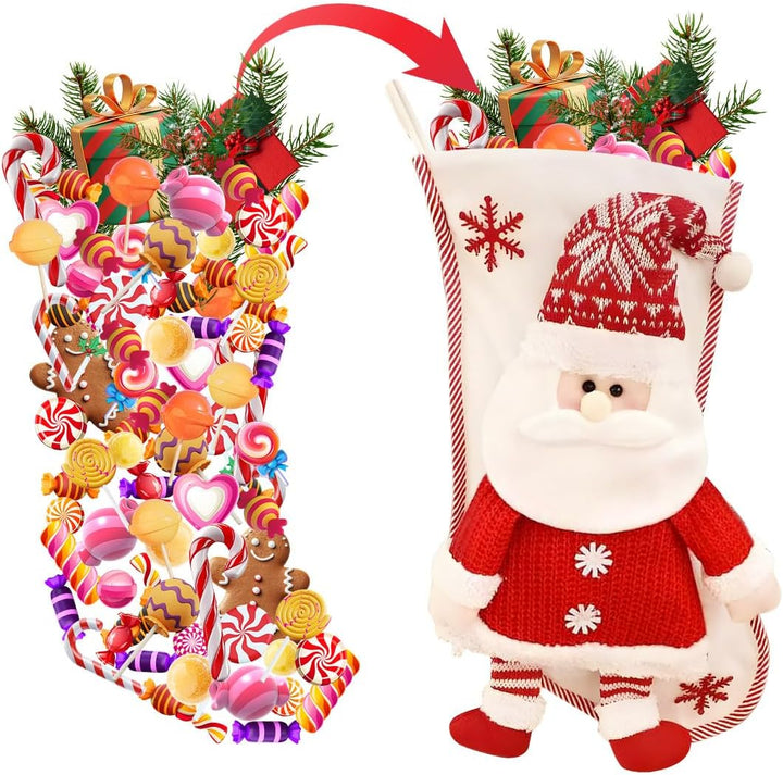 2 Gross Weihnachtsstrumpf, Weihnachtsstrümpfe Personalisiert, Weihnachtssocken Premium, Nikolausstru