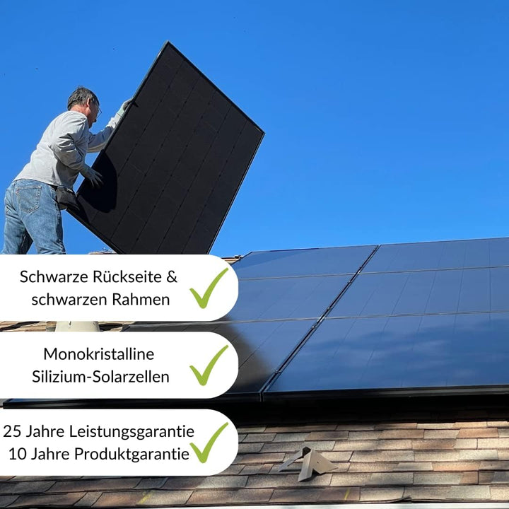 Solarpanel - Monokristallines Solarmodul - Hohe Effizienz dank Shingled-Technologie - Photovoltaik S