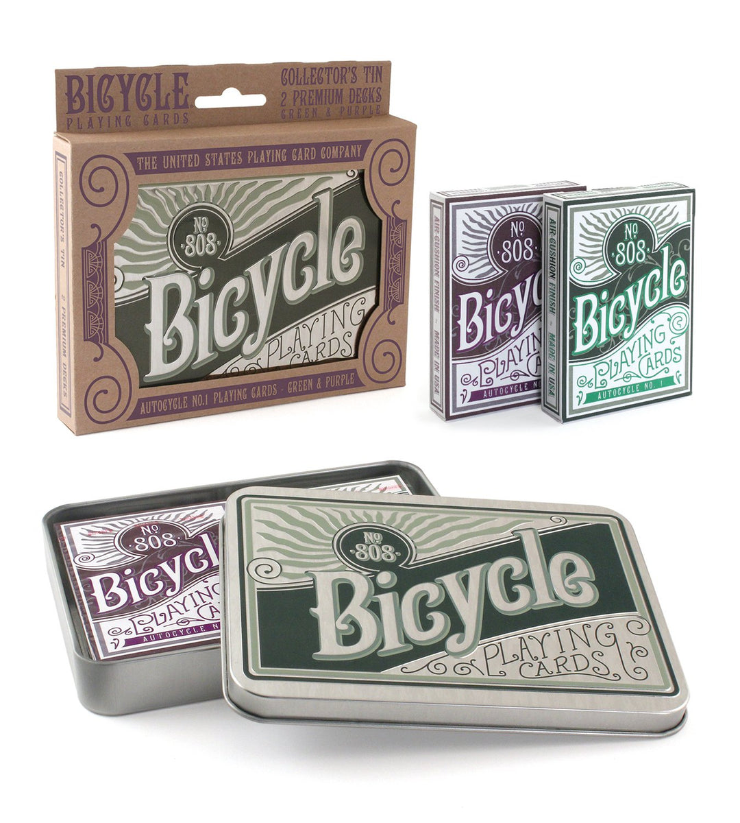 Bicycle 10017325 23693 Autocycle No. 1 Limited Edition Pokerkarten in Metallbox
