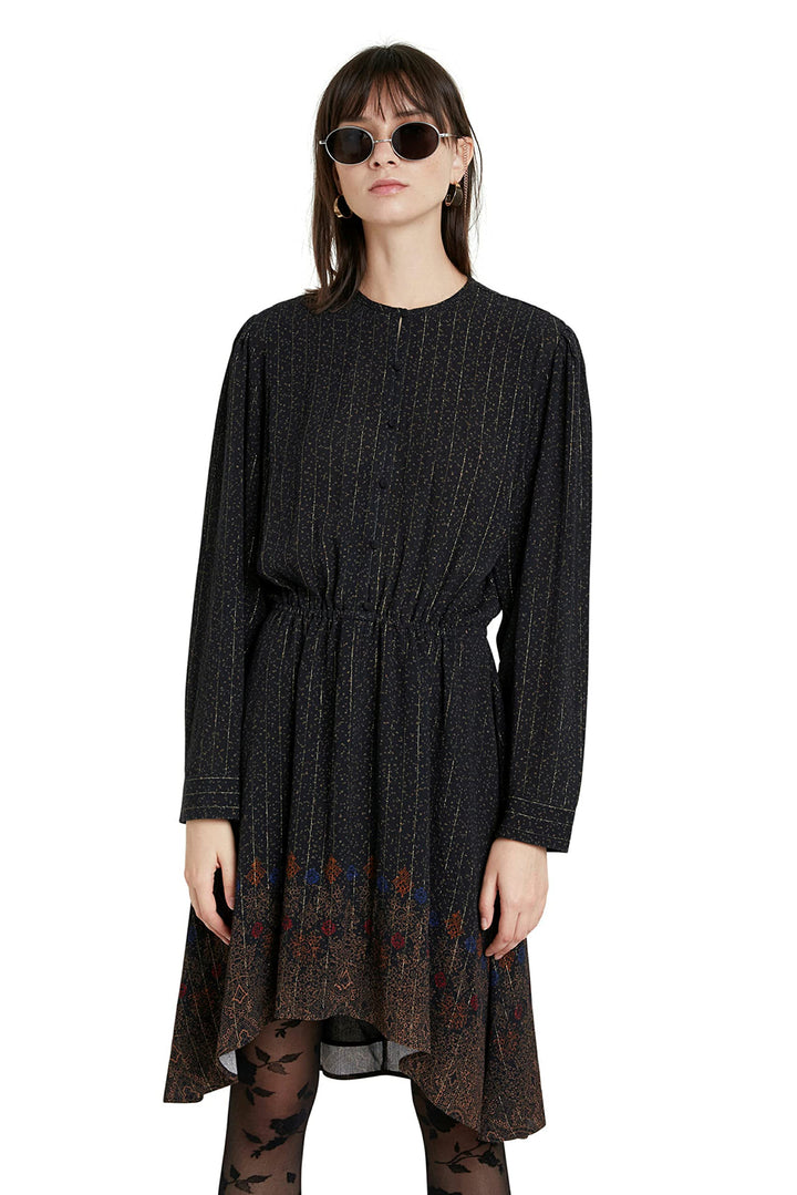 Desigual Damen 20wwvw50 Kleid, Schwarz, 26 Kurz EU