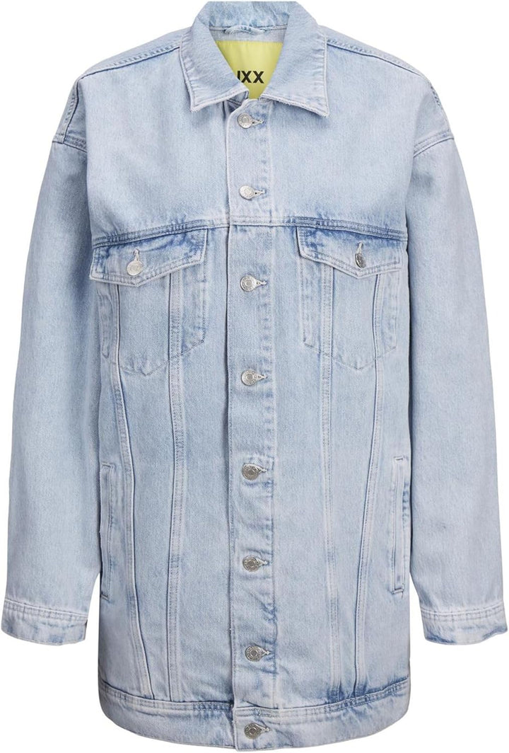 JACK & JONES Damen JJXX JXALISON Oversized Long Jacket CR503 NOO XS Light Blue Denim, XS Light Blue