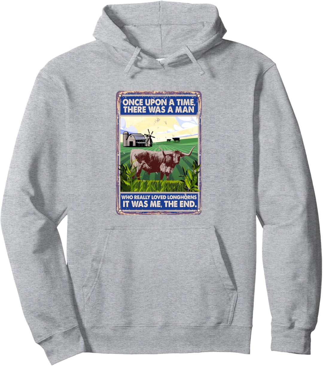 Es war einmal ein Mann - Kuhzucht Longhorns Pullover Hoodie