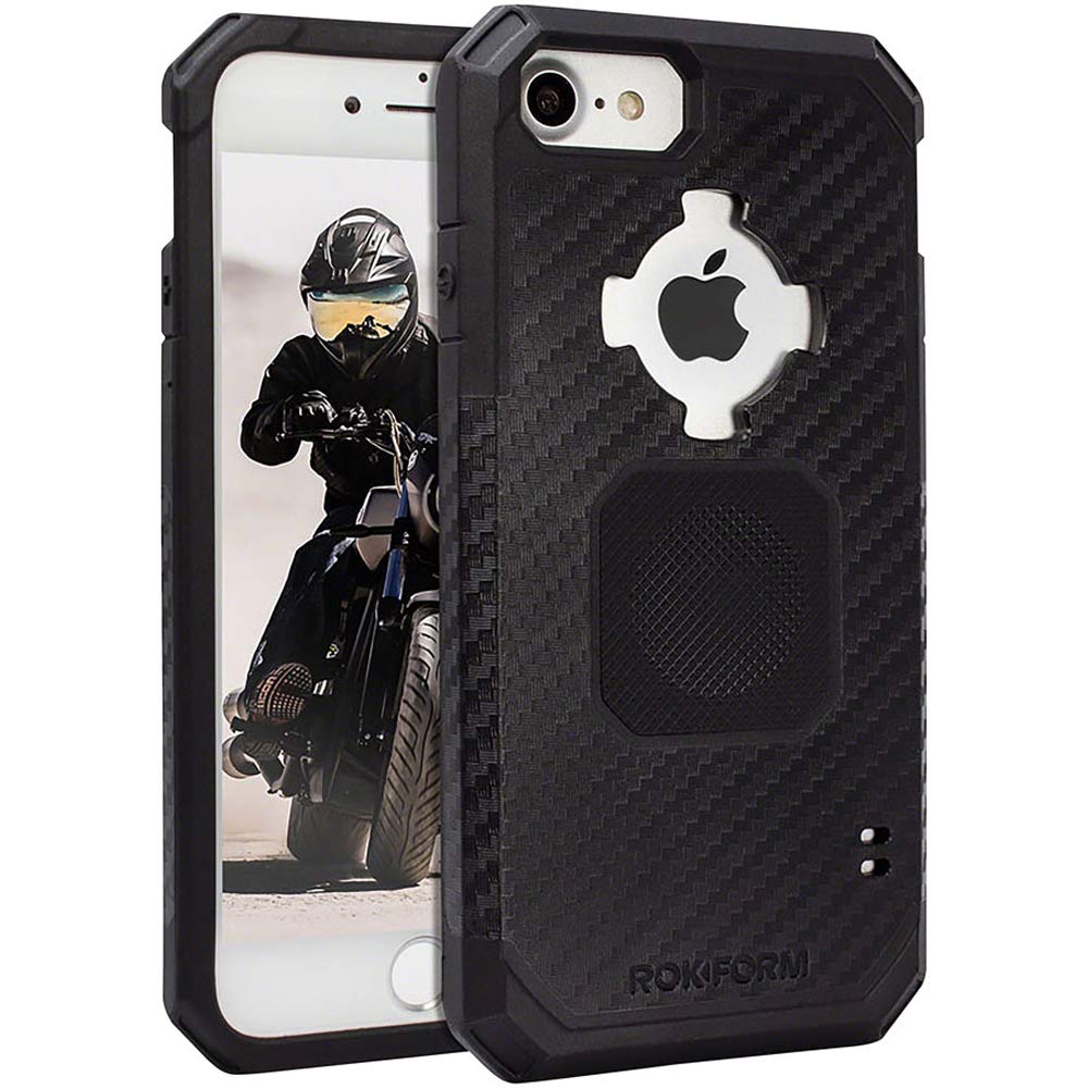 Rokform - Magnetische iPhone SE (2. Generation)/8/7/6 Hülle mit Drehverschluss-Halterung, Militärqua