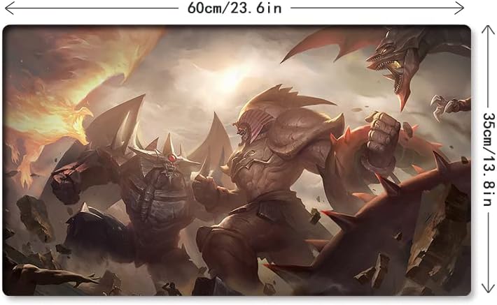 Mlikemat Playmat Exodia VS 3 Gods TCG CCG Sammelkartenspielmatte ohne Zonen, inklusive Tasche (ZD039