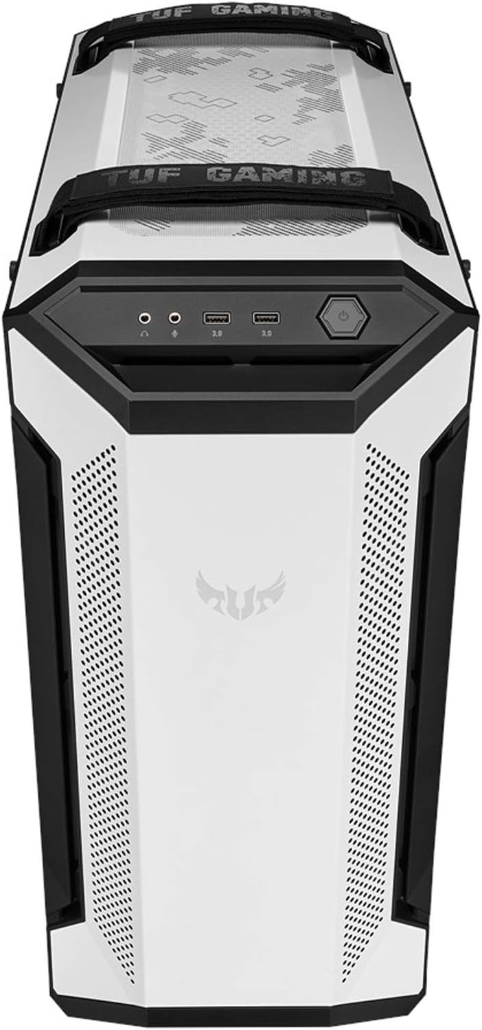 ASUS TUF Gaming GT501 White Edition Mid-Tower Computergehäuse für bis zu EATX Motherboards mit 2 x U