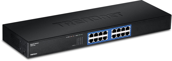 TRENDnet TEG-S16G 16-Port Unverwaltet Gigabit GREENnet Switch, 16 x RJ-45 Ports, 32 Gbps Weiterleitu