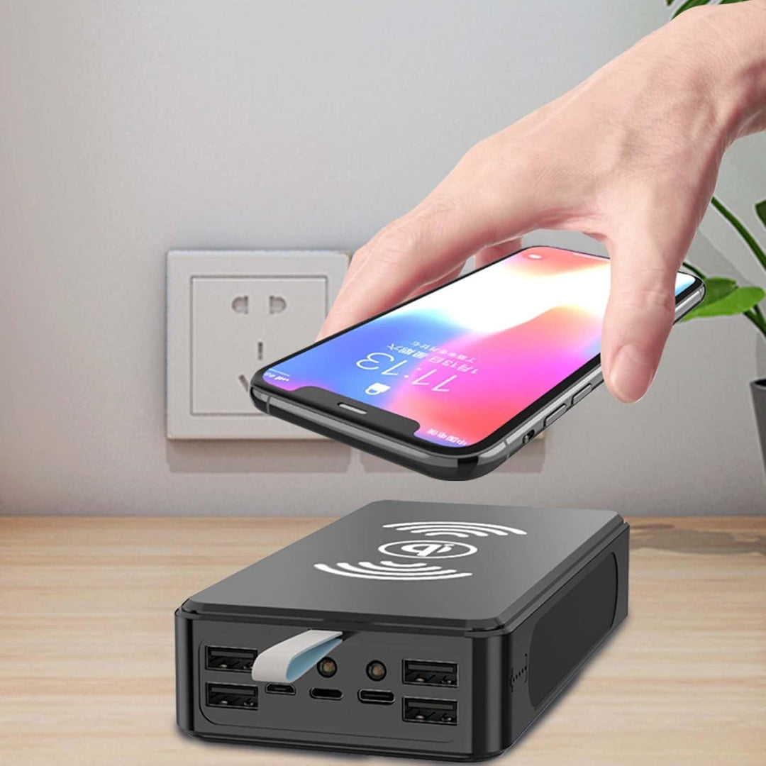 Luckxing Powerbank 50000mAh Schnelles Aufladen Tragbares Ladegerät Solar Telefon Drahtloses Ladegerä