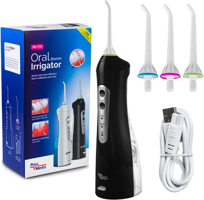 ProMedix PR-770 Elektrische Munddusche Reisemunddusche | Wasser-Flosser Oral Irrigator Zahnreinigung