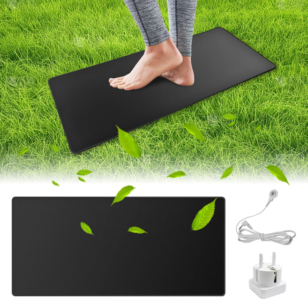 Erdungsmatte Mit EU Sicherheitserdungsdraht,Grounding Mat für die füsse Set für verbesserten Schlaf,