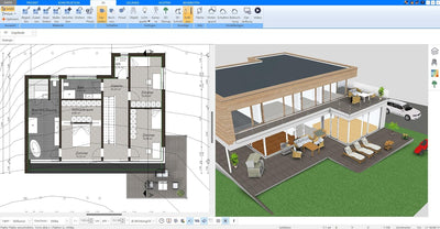 Plan7Architekt Pro 3 - Professionelle 3D CAD Architektur & Hausplaner Software, Grundriss Programm,