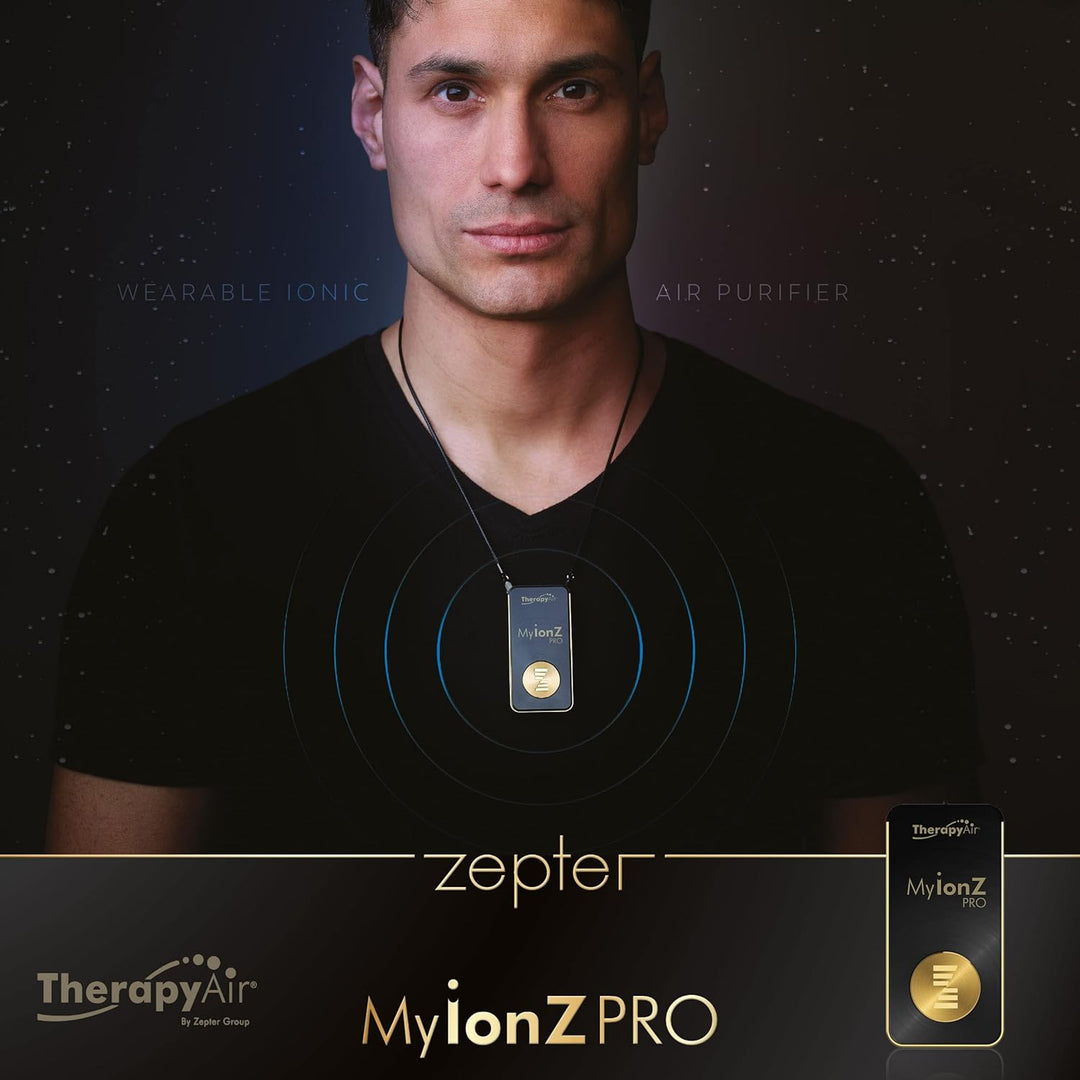 Zepter MYIONZ PRO Tragbarer Luftreiniger, Weiss, 20 Millionen Negative Ionen pro cm3, Elektrostatisc