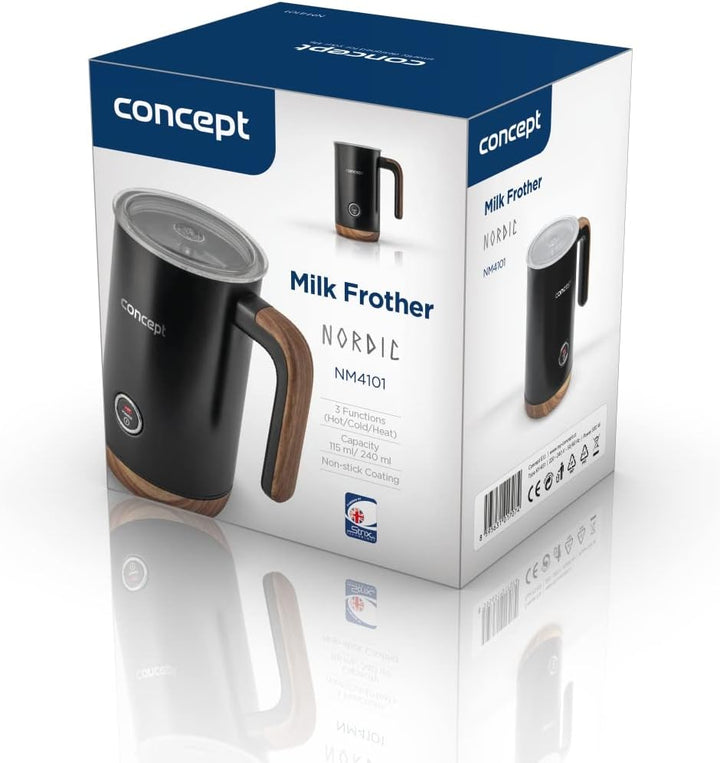 CONCEPT NM4101 NORDIC BLACK EDELSTAHL MILCHAUFSCHAUMER