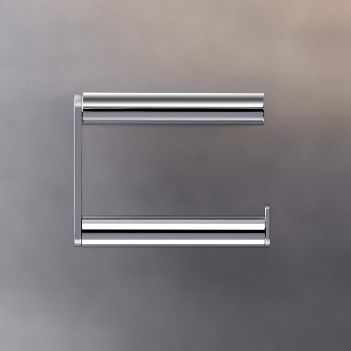 KEUCO Toilettenpapierhalter aus Metall, Hochglanz-verchromt, offene Form, WC-Rollenhalter für Badezi