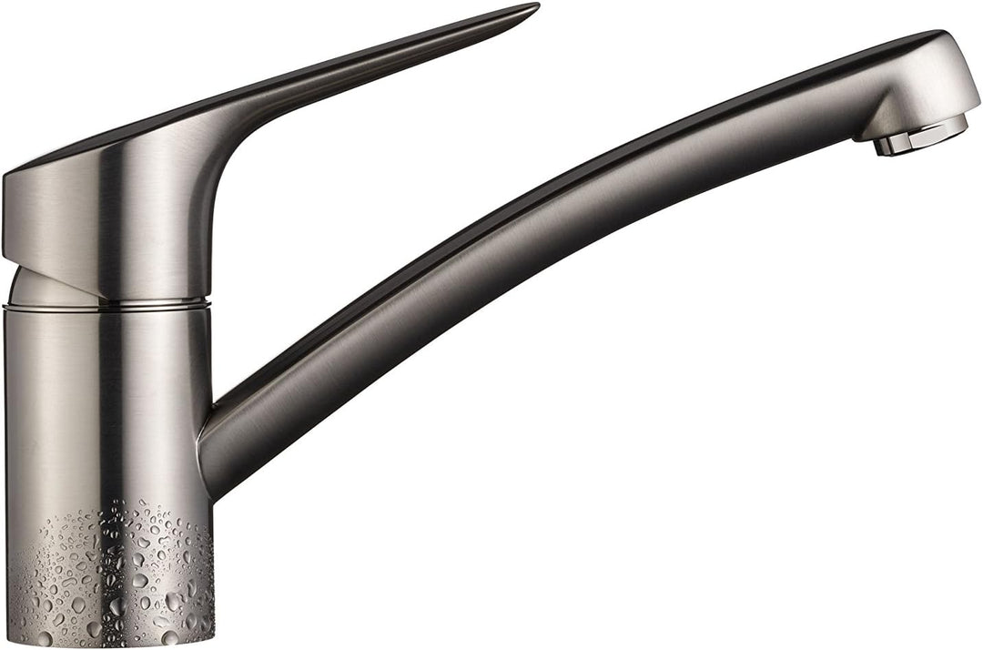 Hansgrohe 13860000 MySport S Spültischarmatur, für Küchenspülen, mit 360 ° schwenkbarem Auslauf, gra