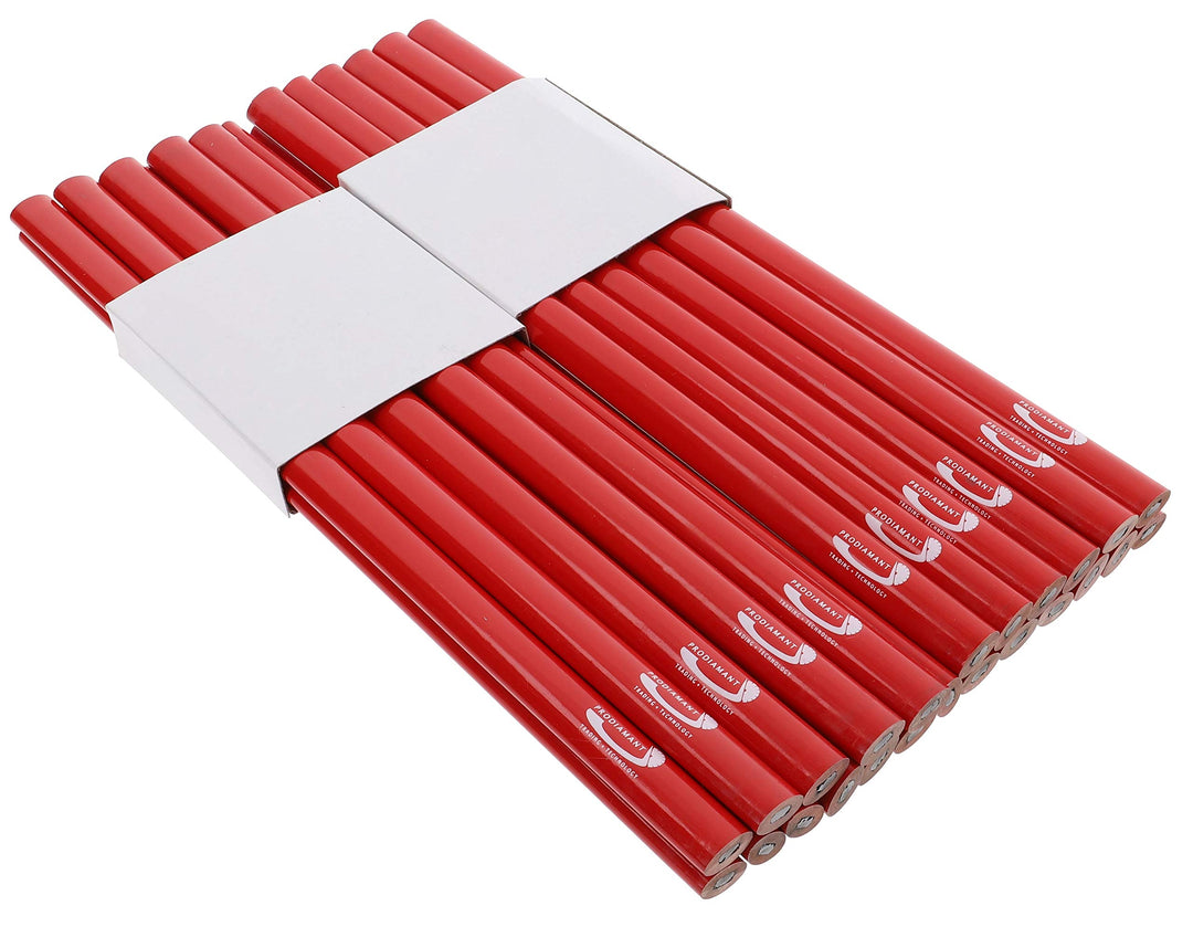 PRODIAMANT Zimmermannsbleistift oval, 250mm lang - Der perfekte Bleistift für Industrie und Handwerk