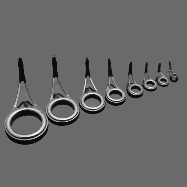 75pcs verschiedene Formate Ringe Angelrute Spinning Top Montage Reparatur Set