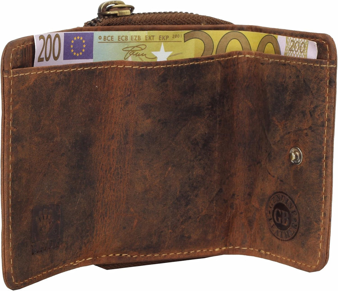 Greenburry Vintage Geldbörse I Leder 10 cm