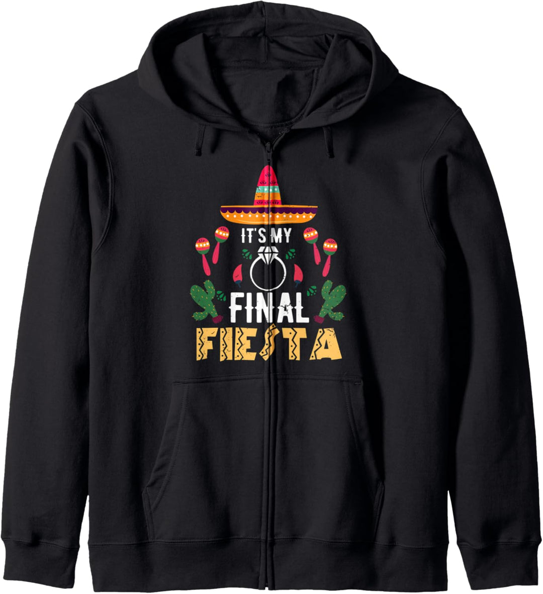 Final Fiesta Junggesellen Geschenk Braut Trauzeuge Party Kapuzenjacke