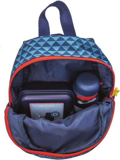 Spiegelburg Kindergarten Rucksack Set 4tlg. mit Turnbeutel, Brotdose und Trinkflasche Traktor