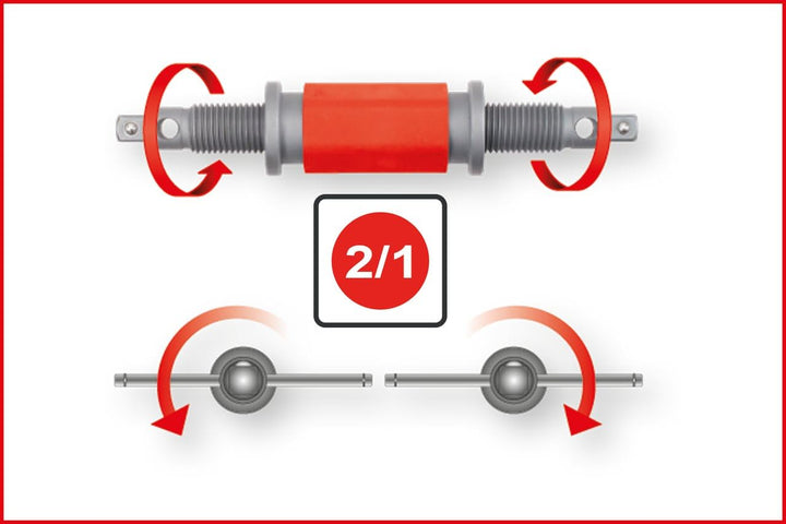 KS Tools 150.2440 Universal Bremskolben-Rückstell-Werkzeug-Satz, 8-tlg