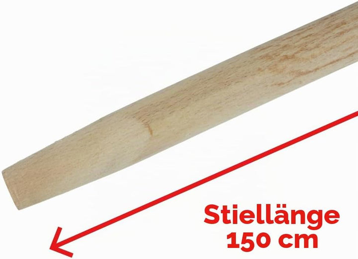 Generisch 2er Set Holzstiel 150 cm – Laubrechenstiel Ø 28 mm – stabiler Gerätestiel aus Buchenholz –