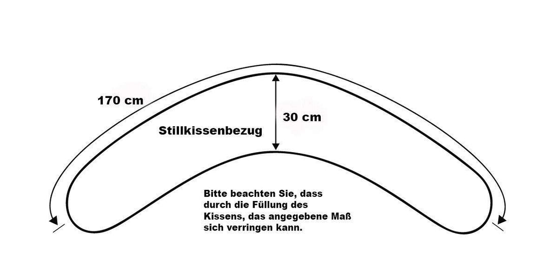 sei Design Stillkissen 170×30 cm – ergonomisch geprüftes Unterstützungskissen für Erwachsene – leise